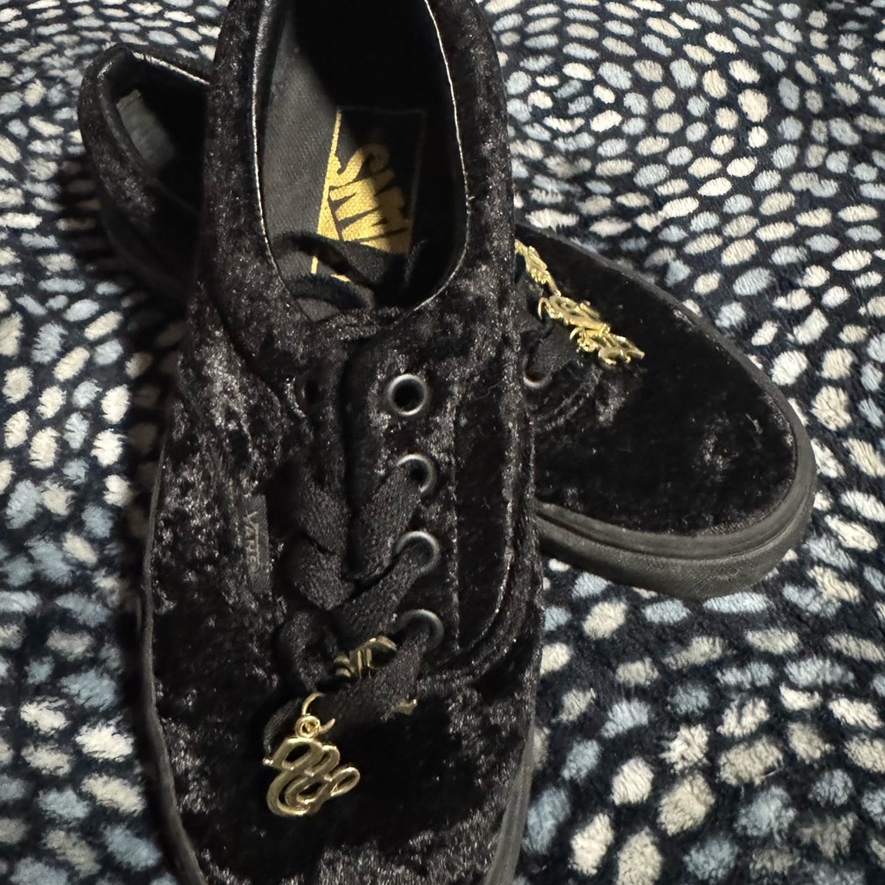 Vans Black Velvet Women's Sneakers